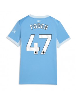 Ženski Nogometna dresi replika Manchester City Phil Foden #47 Domači 2026-27 Kratek rokav Ženski Nogometna dresi replika Manchester City Phil Foden #47 Domači 2026-27 Kratek rokav